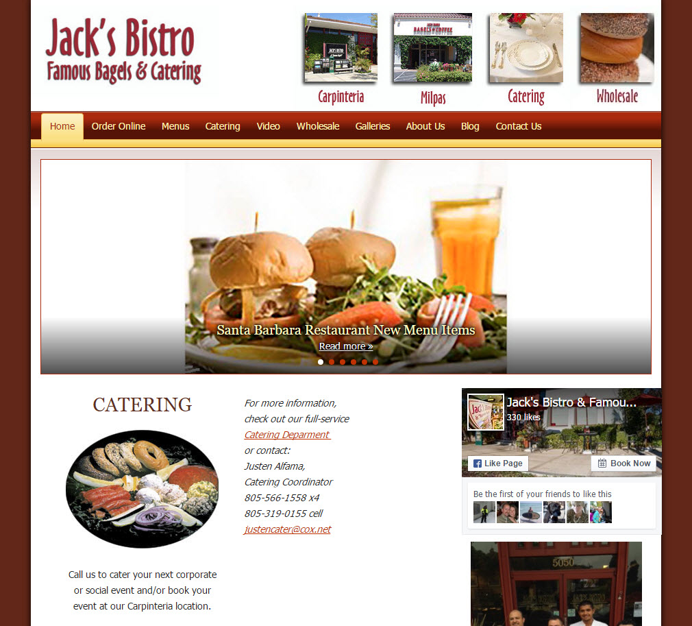 Jack's Bistro Famous Bagels & Catering - Santa Barbara