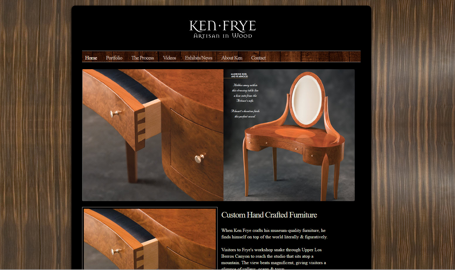 Custom Handcrafted Furniture - Ken Frye