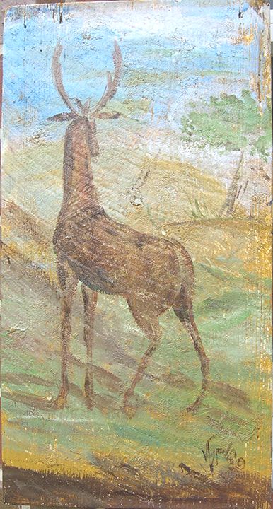 Deer from Pompeian fresco