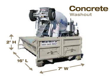 MarBorg 8 Yard Concrete Washout Container
