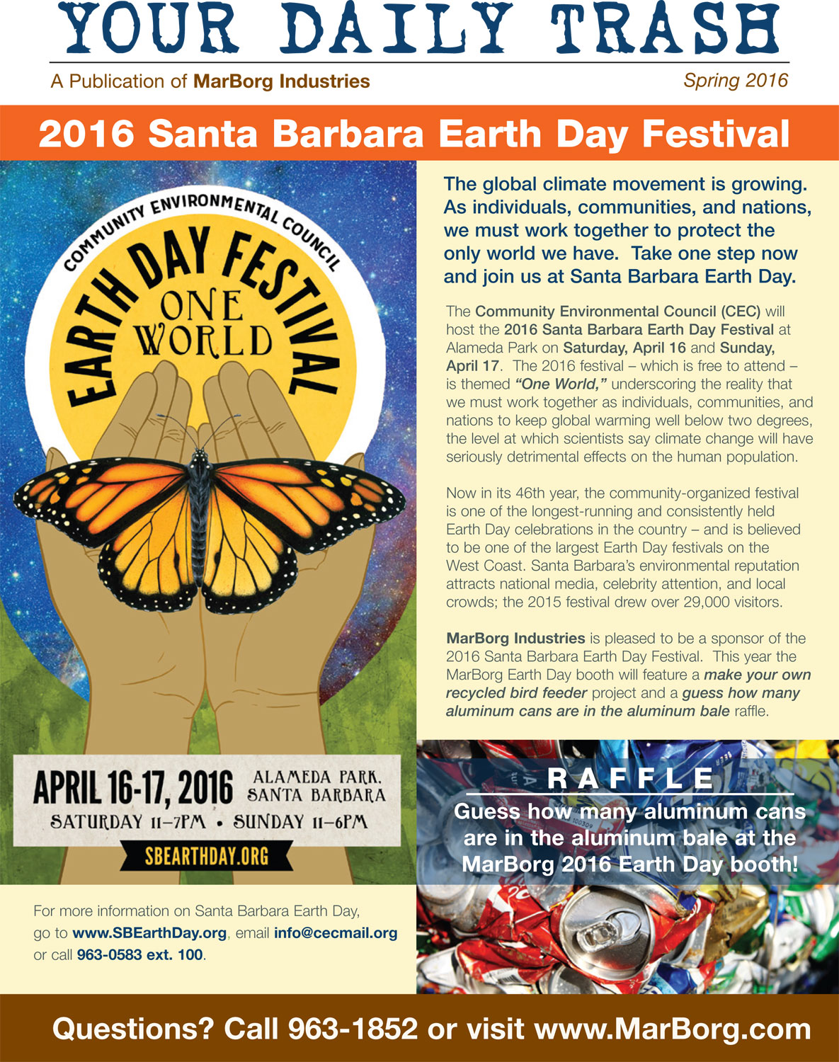 Spring 2016 - Your Daily Trash Newsletter - County of Santa Barbara
