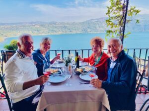 Lunch at Pagnelli's Overlooking Lago di Papa